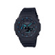 G-SHOCK GA-2100-1A2 unisex Octagon Case All Black Matte Finish Turquoise detail 20ATM