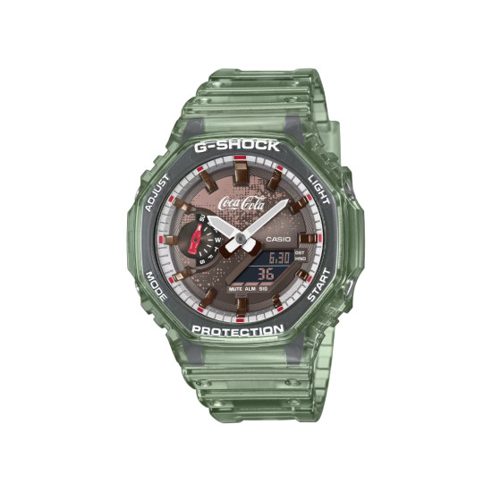 G-SHOCK GA-2100CC-3A unisex Octagon Case All Green Transparent Coca Cola Limited Edition 20ATM