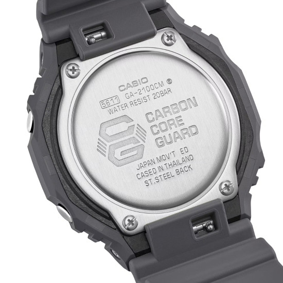 G-SHOCK GA-2100CM-8A unisex Octagon Case All Black Matte Finish Camouflage 20ATM