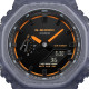 G-SHOCK GA-2100K-2A unisex Octagon Case Futuristic Nightlife All Dark Orchid Matte Finish Transparent Orange detail 20ATM