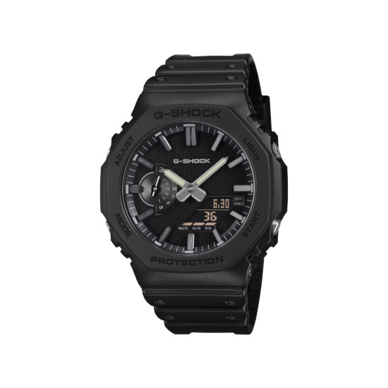 G-SHOCK GA-2100LXB-1A unisex Luxe Black Premium Octagon Case All Black Matte Finish 45mm 20ATM