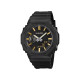 G-SHOCK GA-2100LXB-1A9 unisex Luxe Black Premium Octagon Case All Black Matte Finish Gold Detail 45mm 20ATM