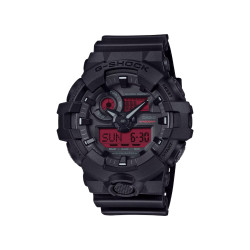 G-SHOCK GA-700BBR-1A muški sat Power Tough XL Black Matte Finish Ruby Red detail 20ATM