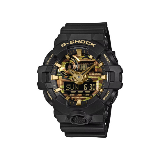 G-SHOCK GA-700CF-1A muški sat Bold Camo Power Tough XL Black Matte Finish Camouflage Gold 53mm 20ATM