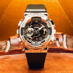 G-SHOCK GM-110-1A muški sat G-Steel Fusion Premium Luxury Black Silver detail 20ATM