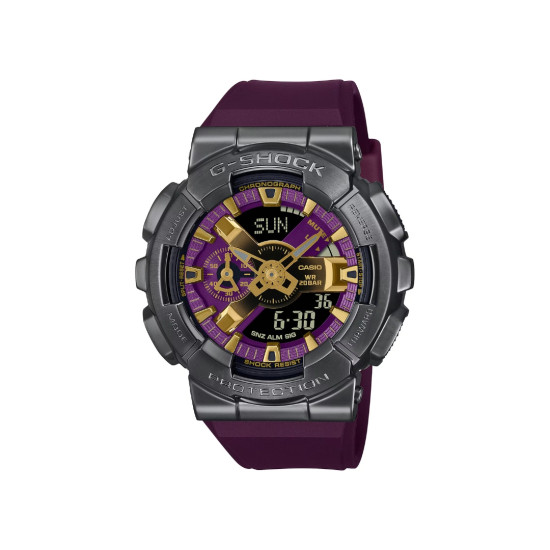 G-SHOCK GM-110CL-6A unisex G-Steel Fusion Premium Luxury Purple Gold detail 20ATM