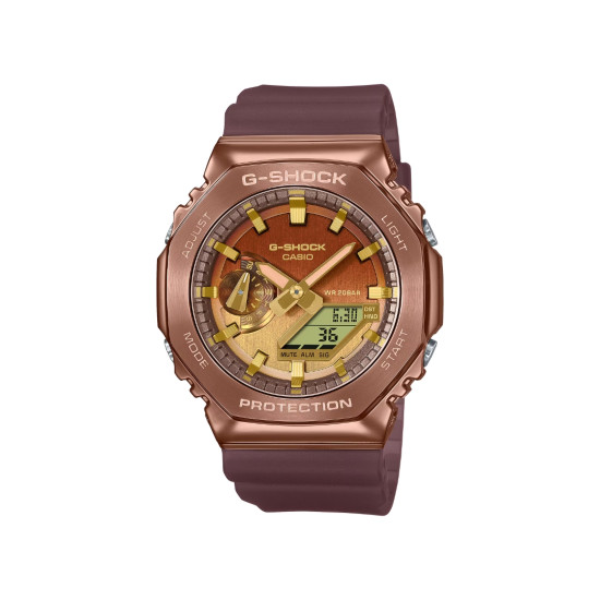 G-SHOCK GM-2100CL-5A unisex Octagon Metal Frame Luxury Earthy Desert Tones Light and Strong 20ATM