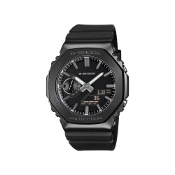 G-SHOCK GM-2100LXB-1A unisex Luxe Black Premium Octagon Metal Frame All Black Light and Strong 44mm 20ATM