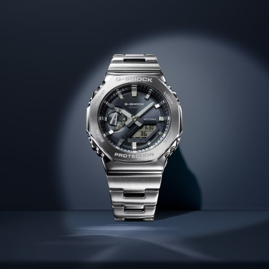 G-SHOCK GM-B2110D-8A unisex Premium Octagon Full Metal Graphite Dial 20ATM