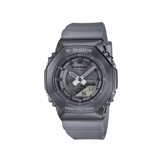 G-SHOCK GM-S2100MF-1A ženski sat Octagon Lady Metal Frame All Black Graphite 20ATM