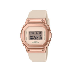 G-SHOCK GM-S5600PG-4 ženski sat Lady Digital Square Metal Case Rose Gold Tone Nude  20ATM