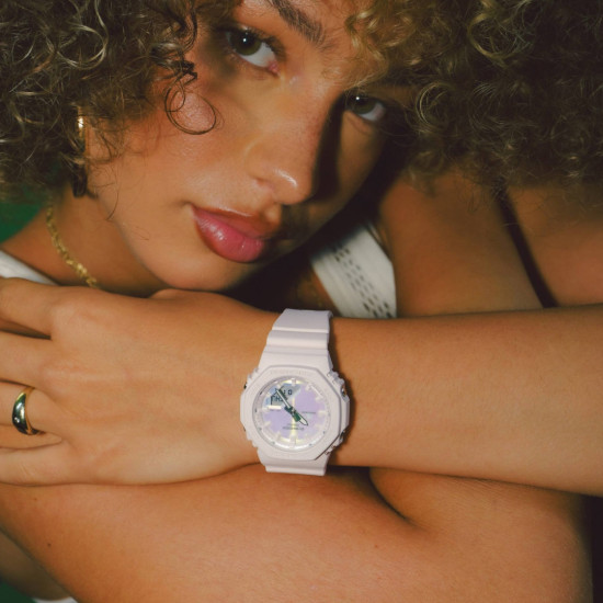 G-SHOCK GMA-P2100PC-4A ženski sat Octagon Lady Analog-Digital Nude Violet Summer Sunset Edition 20ATM