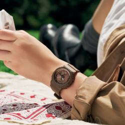 G-SHOCK GMA-P2110B-5A ženski sat Octagon Lady Analog-Digital Chocolate Brown Monochromatic Matte Finish 40mm 20ATM
