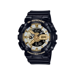 G-SHOCK GMA-S110GB-1A ženski sat Lady Mid-Size Analog-Digital Black Glossy Metallic Silver Gold Dial 20ATM Bestseller