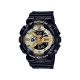 G-SHOCK GMA-S110GB-1A ženski sat Lady Mid-Size Analog-Digital Black Glossy Metallic Silver Gold Dial 20ATM Bestseller