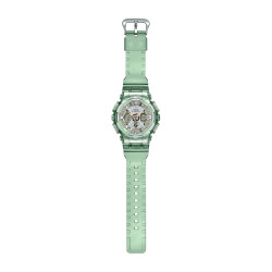 G-SHOCK GMA-S120GS-3A ženski sat Lady Mid-Size Analog-Digital Metallic Deep Lime Green Transparent 20ATM