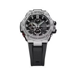 G-SHOCK GST-B100-1A muški sat Premium G-Steel Case Silver Tone Bluetooth Tough Solar Analog-Digital 20ATM