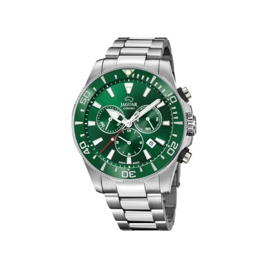 JAGUAR J872/2 muški sat Chronograph Executive Collection Green Dial 47mm Sapphire 20ATM Swiss Made
