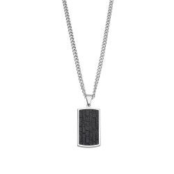Lotus LS2275-1/1 muška ogrlica Style Silver Stainless Steel Black Detail