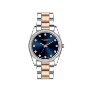 Lee Cooper London LC07478.590 ženski sat Two Tone Rose Gold Silver Stainless Steel Blue Dial 33mm