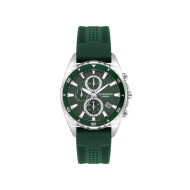 Lee Cooper London LC07527.377 muški sat Classic Line Multifunkcionalni Elegant Silicone Forest Green Dial 44mm