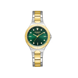 Lee Cooper London LC07999.270 ženski sat Classic Essence Two Tone Sunray Emerald Green Dial 34mm