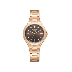 Lee Cooper London LC07999.440 ženski sat Classic Essence Rose Gold Tone Sunray Mocha Brown Dial 34mm