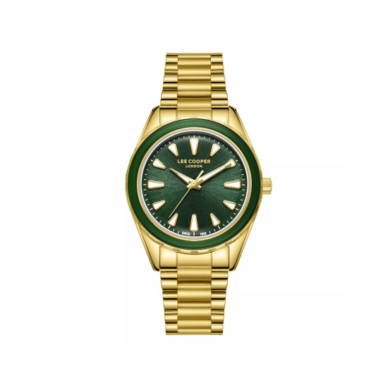 Lee Cooper London LC08053.170 ženski sat Emerald Power-Gold Tone | L Size -36mm  Strong Character