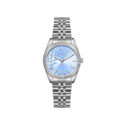 Lee Cooper London LC08102.300 ženski sat Classic Silver Tone Sunray Ice Blue Floral Dial 32mm Bestseller