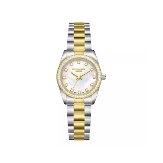 Lee Cooper London LC08155.220 ženski sat Petite Elegance Two Tone Mother of Pearl Dial 26mm