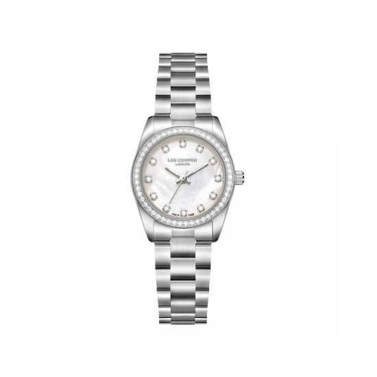 Lee Cooper London LC08155.320 ženski sat Petite Elegance Silver Tone Mother of Pearl Dial 26mm
