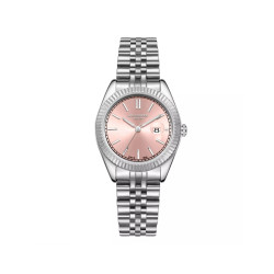 Lee Cooper London LC08210.301 ženski sat Timeless Elegance Silver Tone Jubilee narukvica Sunray Pink Nude Dial 32mm