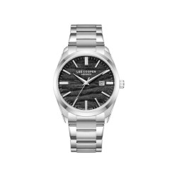 Lee Cooper London LC08231.350 muški sat Classic Elegant Black Sand Textured Dial 41mm