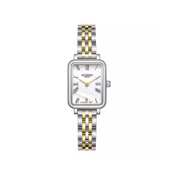 Lee Cooper London LC08232.220 ženski sat Vintage Elegance Two Tone pravougaono kućište White Dial Roman Numerals