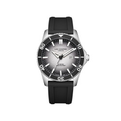Lee Cooper London LC08278.351 muški sat Classic Sport Black Silicone Gradient Gray Dial 43mm