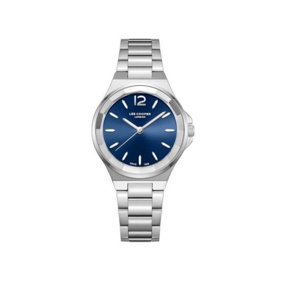 Lee Cooper London LC08286.390 ženski sat Minimal Silver Tone Sunray Deep Blue Dial 32mm