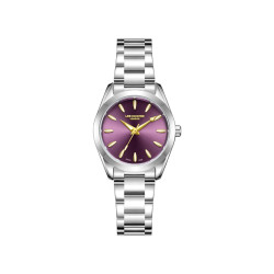 Lee Cooper London LC08302.380 ženski sat Analog Classic Minimal Gold Tone Detail Sunray Purple Dial 32mm