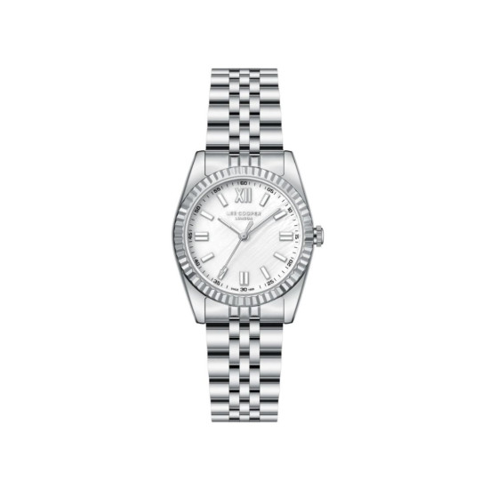 Lee Cooper London LC08303.320 Timeless Mini Classic Silver Mother of Pearl Dial 30mm