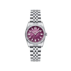 Lee Cooper London LC08303.380 ženski sat Timeless Mini Classic Silver Tone Purple Mother of Pearl Dial 30mm