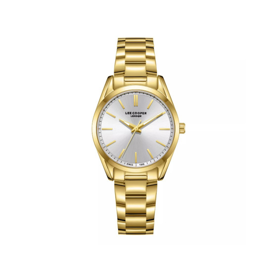 Lee Cooper London LC08356.130 ženski sat Classic Lady Gold Tone Silver Sunray Dial 32mm