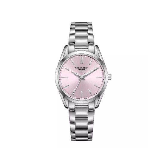 Lee Cooper London LC08356.380 ženski sat Classic Lady Silver Tone Pink Sunray Dial 32mm