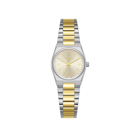 Lee Cooper London LC08362.210 ženski sat Vintage Geometric Case Two Tone Champagne Sunray Dial 25mm