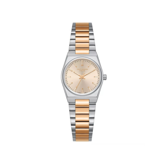Lee Cooper London LC08362.510 ženski sat Vintage Geometric Case Two Tone Sunray Peach Dial 25mm