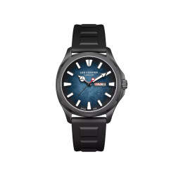 Lee Cooper London LC08364.091 muški sat City Sport Set Silicone Black Deep Blue Gradient Dial 44mm POKLON IDEJA