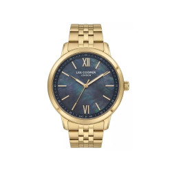 Lee Cooper London LC08371.180 ženski sat Timeless Classic Gold Tone Mother of Pearl Black Dial 32mm