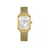 Lee Cooper London LC08376.122 ženski sat Vintage Style Gold Tone Mother of Pearl Dial pravougaoni sat 24mm • 2-in-1