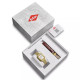 Lee Cooper London LC08376.122 ženski sat Vintage Style Gold Tone Mother of Pearl Dial pravougaoni sat 24mm • 2-in-1