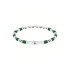 Maserati JM334AVD48 muška narukvica Iconic Emerald Green Beaded Silver Stainless Steel