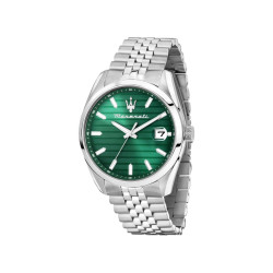 Maserati R8853151027 muški sat Attrazione Classic 43mm Emerald Green Dial Jubilee Bracelet Edition