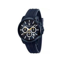 Maserati R8871621044 muški sat Successo 42mm Chronograph All Midnight Blue Yellow details